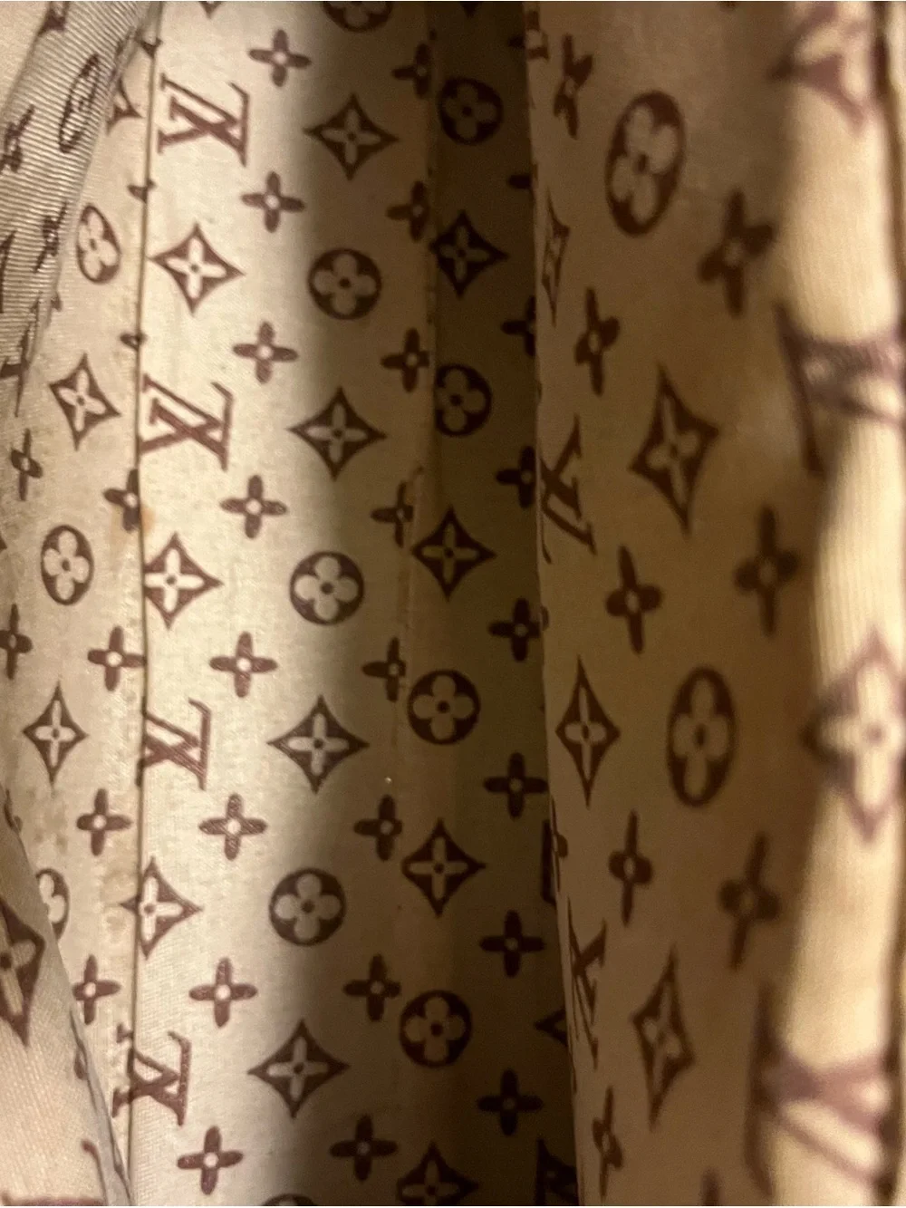 Louis Vuitton Brown Monogram & Tan Leather Satchel